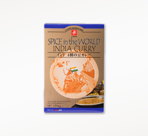 インド４種の豆カレー170ｇ　本格インドカレー　ご当地カレー・無添加レトルトカレー