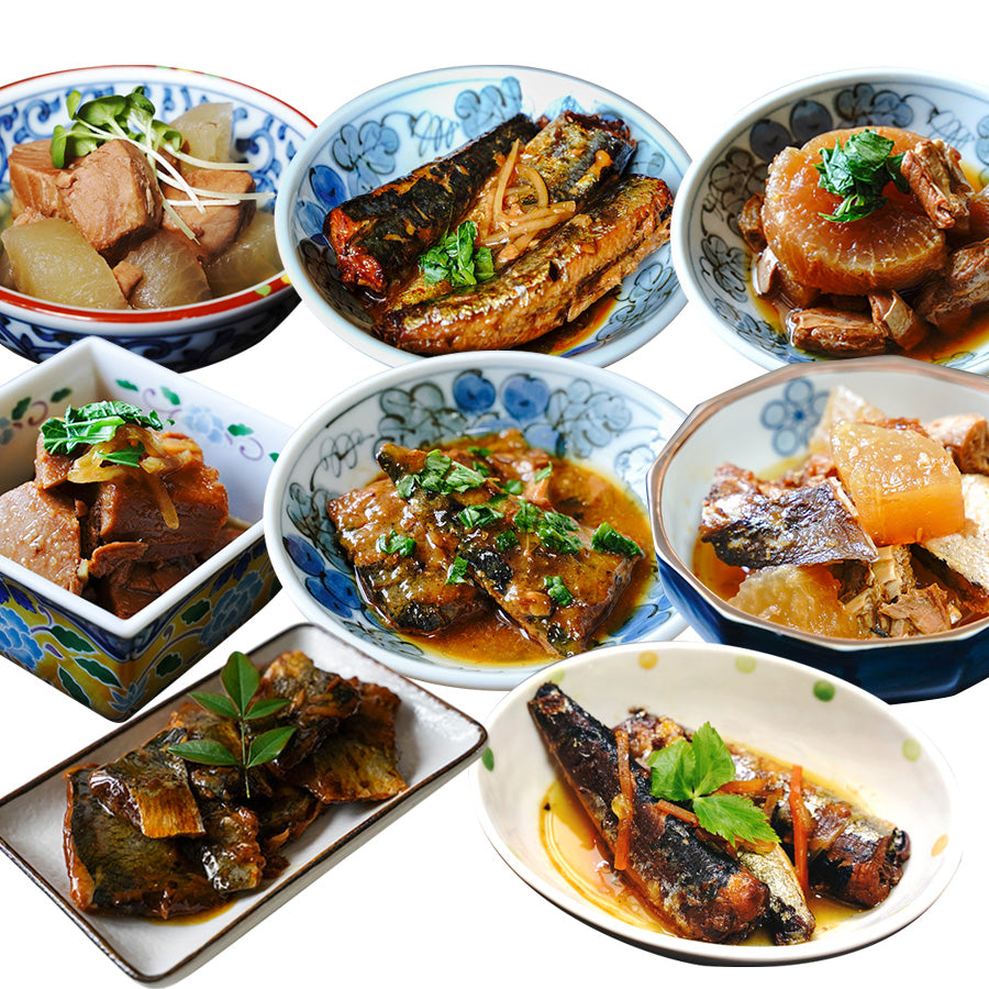 レトルト惣菜　煮魚　8種類セット　常温保存　–　自然派ストアSakura本店