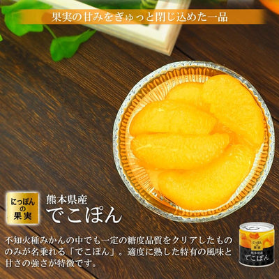 缶詰 にっぽんの果実 熊本県産 でこぽん 185g(2号缶) フルーツ 国産 国分　K&K - 自然派ストア Sakura