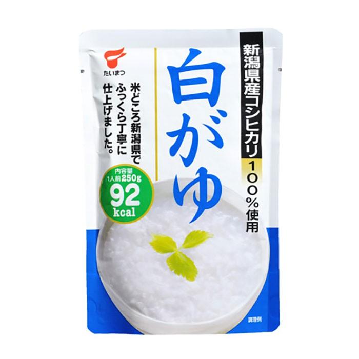 白がゆ250ｇ (たいまつ食品) 低カロリー レトルト おかゆ ダイエット 新潟県産こしひかり コシヒカリ 国内産 – 自然派ストアSakura本店