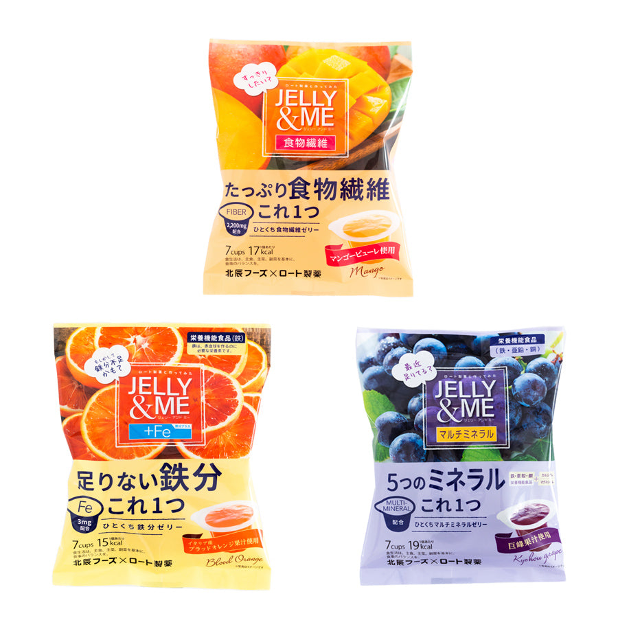 お中元 貧血 鉄分 食物繊維 JELLY&MEひとくちゼリー3種類6個