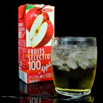 (紙パック ジュース) フルーツセレクション アップル100％ジュース200mlX12本セット（ソフトドリンク・濃縮還元） - 自然派ストア Sakura