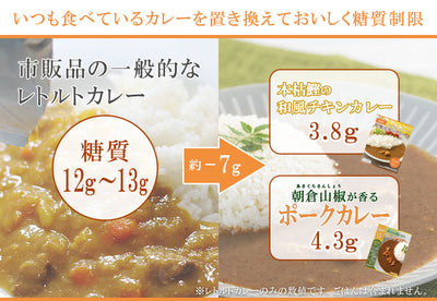 糖質制限を応援 低糖質の和風カレー2種類計12食 セット