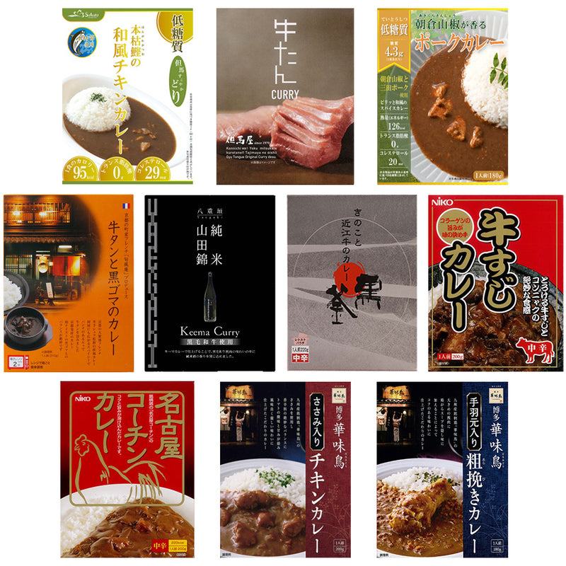 ご当地 日本全国 お肉のレトルトカレー 10種類詰め合わせセット