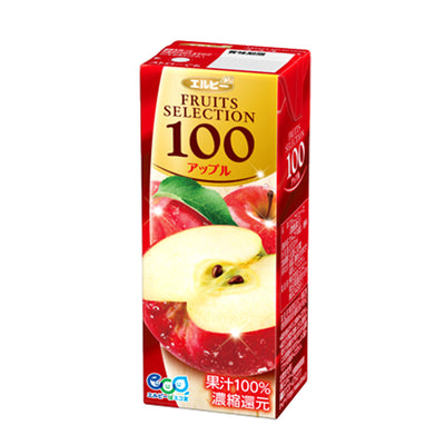 (紙パック ジュース) フルーツセレクション アップル100％ジュース200mlX12本セット（ソフトドリンク・濃縮還元）