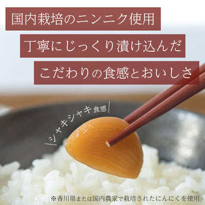 【送料無料】国産 にんにく 漬け 80ｇｘ4袋セット メール便限定商品