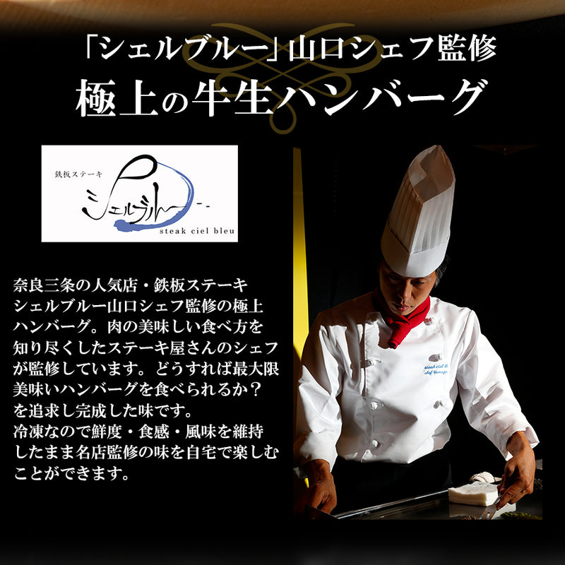 【専用箱入り】無添加ハンバーグ 4個＋専用ソース1本セット（若草-Wakakusa-） 名店 シェルブルー 監修 おかず 冷凍惣菜