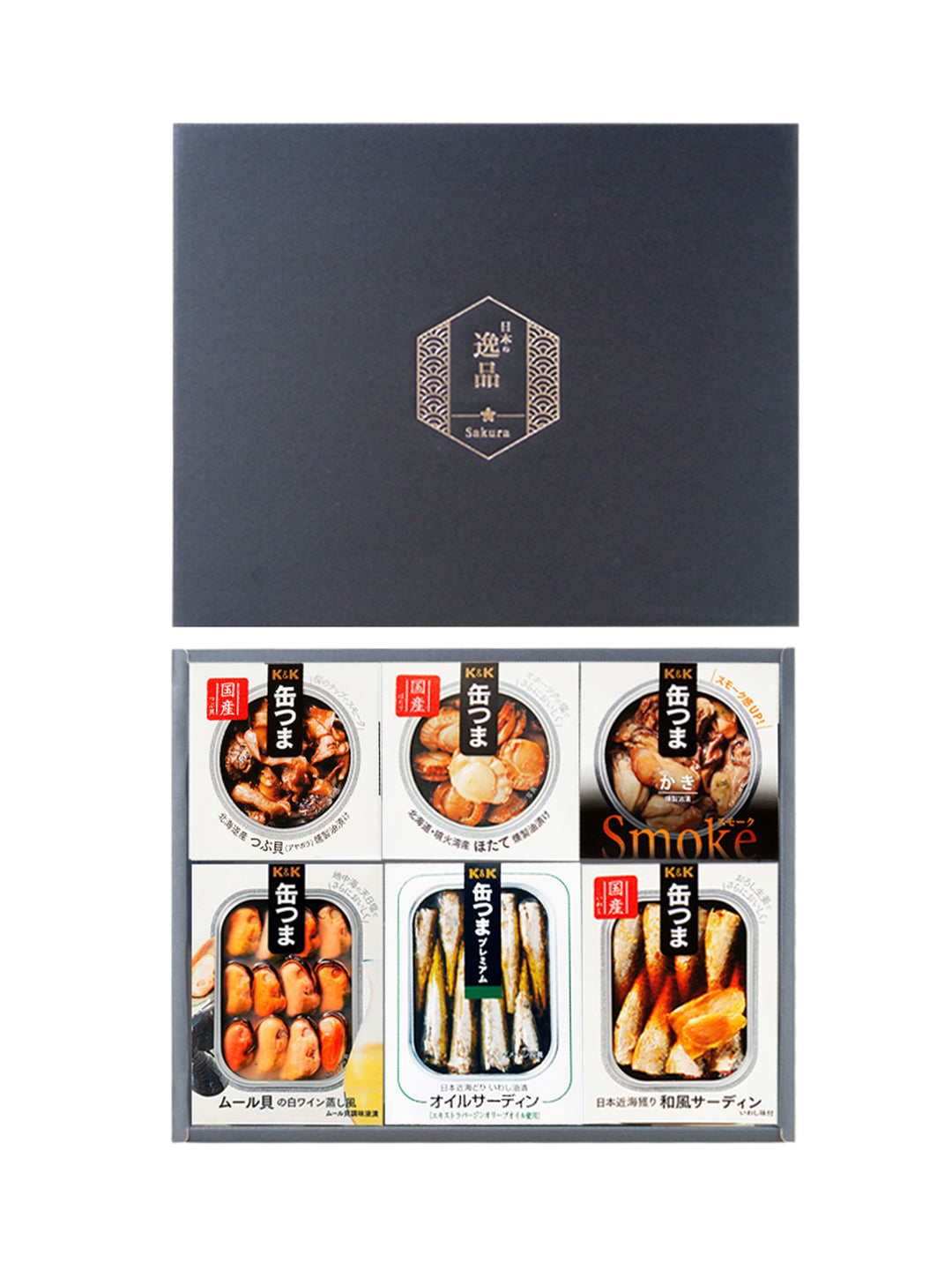 缶つま おつまみ 海の幸6種詰め合わせセット ギフトボックス 贈り物
