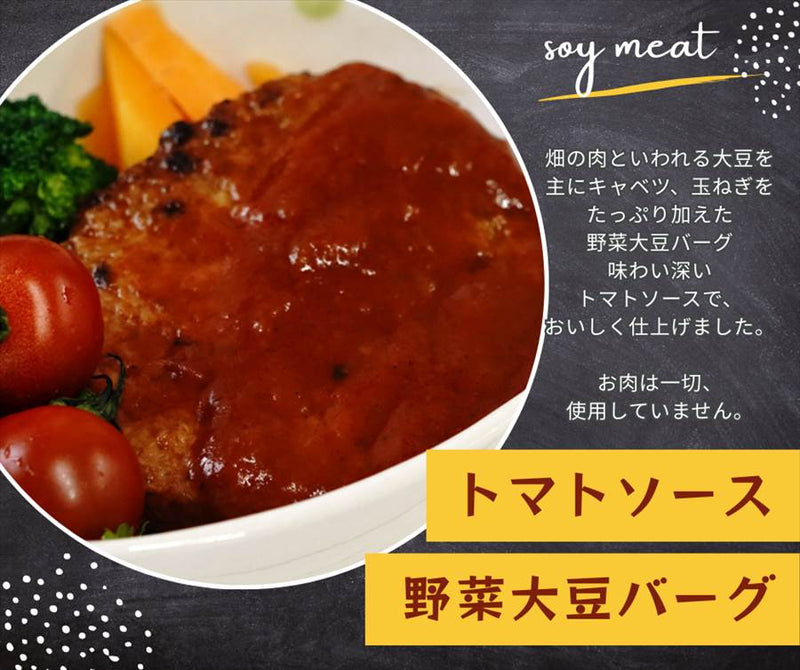 大豆ミートハンバーグ６食と大豆ミートレトルトカレー６食セット