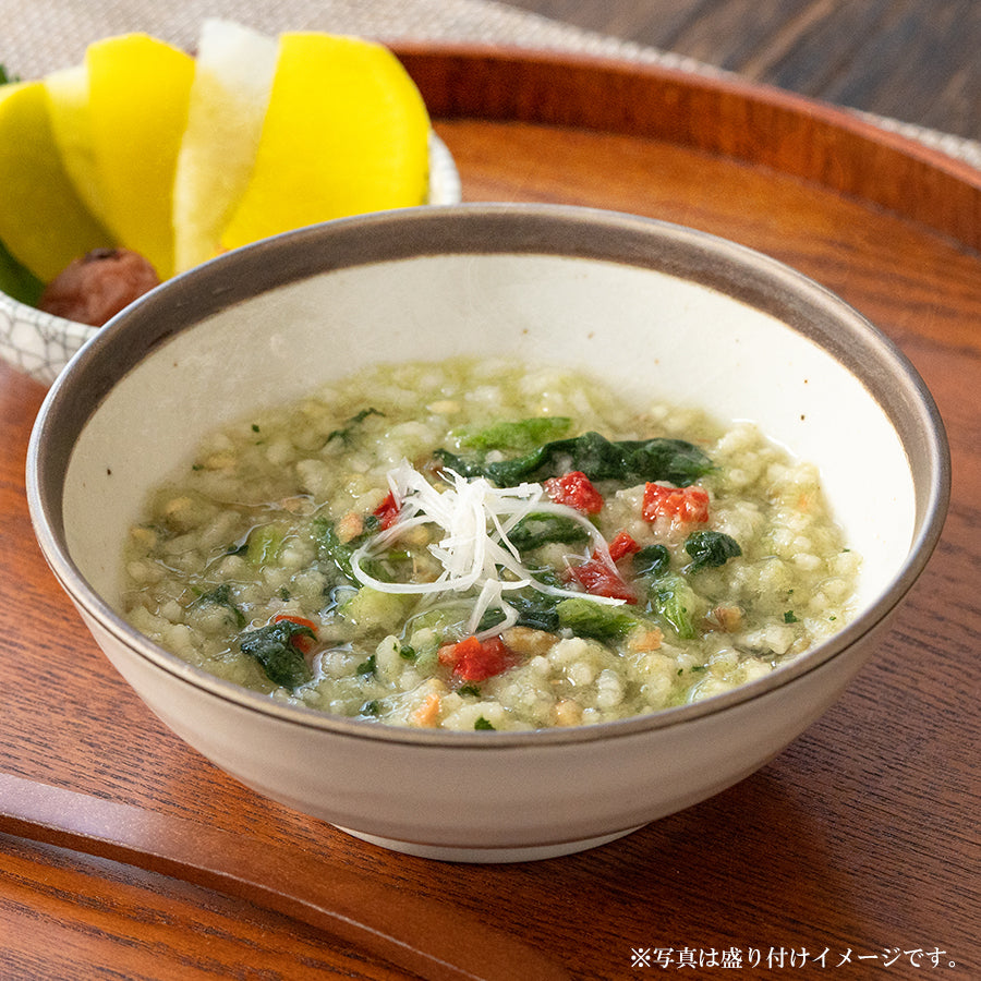 養命酒 やくぜんシリーズ 五養粥 緑 ほうれん草&豆乳の薬膳おかゆ