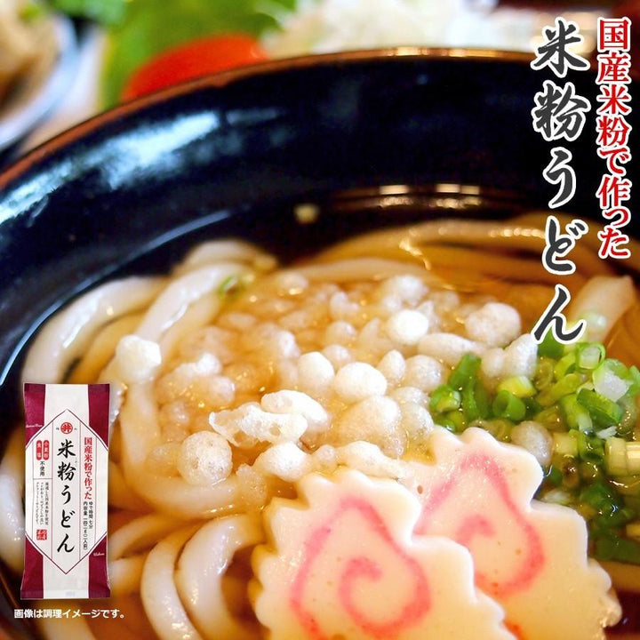 グルテンフリー麺 国産米粉 米粉うどん 142g（2人前） 食塩不使用 米粉