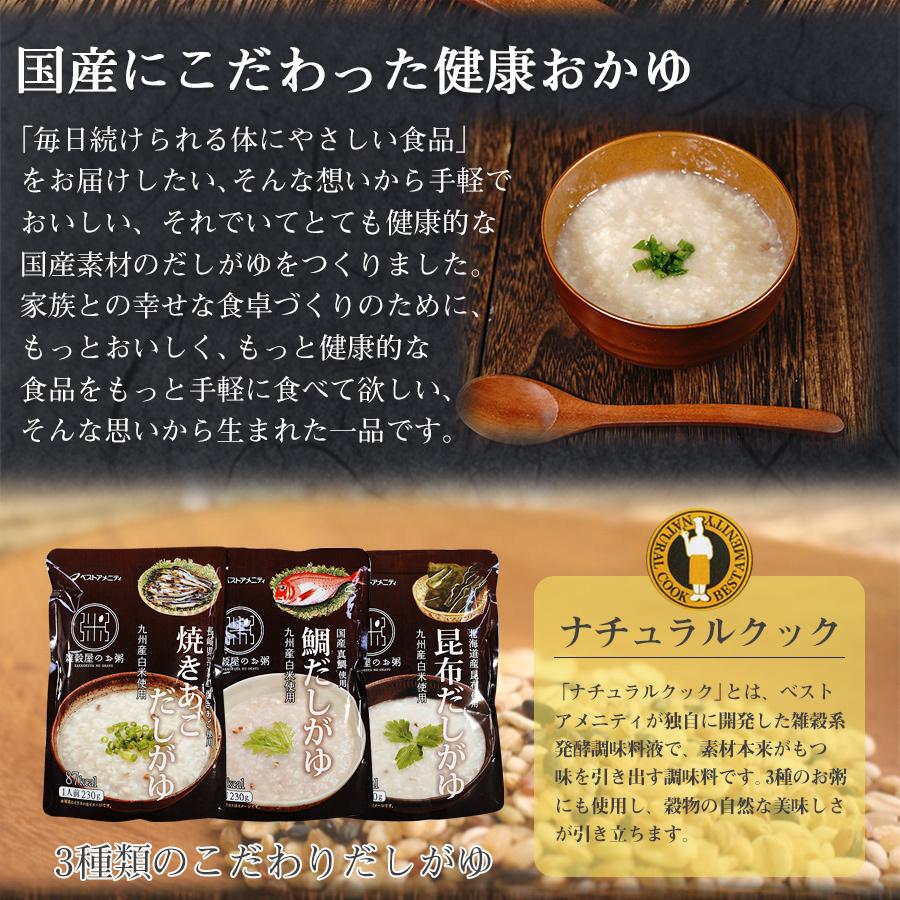 レトルト おかゆ 焼あごだしがゆ 230g 国産 九州産白米使用 – 自然派