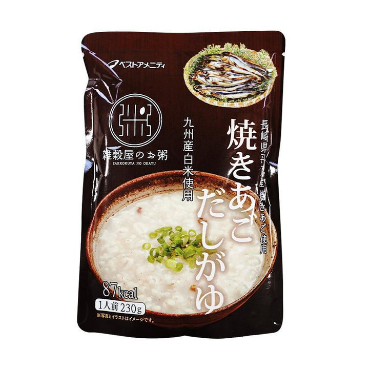 レトルト おかゆ 焼あごだしがゆ 230g 国産 九州産白米使用 – 自然派