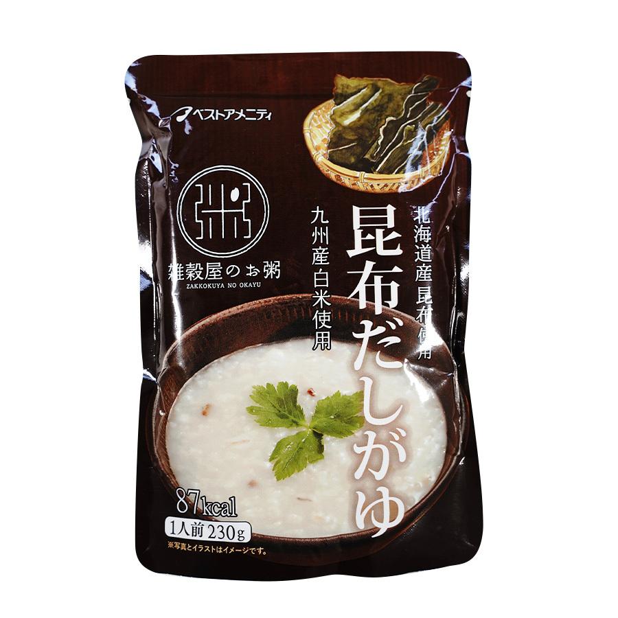 レトルト おかゆ 昆布だしがゆ 230g 国産 九州産白米使用 – 自然派