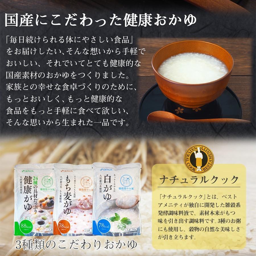レトルト おかゆ 国産 白がゆ 250g ベストアメニティ 低カロリー