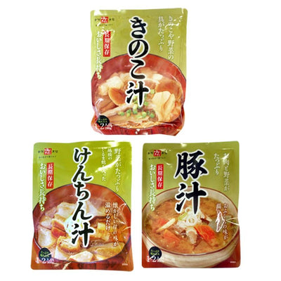 レトルト おかず 詰め合わせ 味噌汁 ３種類６袋セット　非常食・保存食　大沢加工 - 自然派ストア Sakura