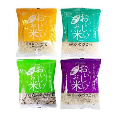 国産 無洗米 おいしいお米 4種類計12合セット お試し 1合分小分け 米・雑穀 もち麦 十六穀米 一人暮らし ベストアメニティ - 自然派ストア Sakura