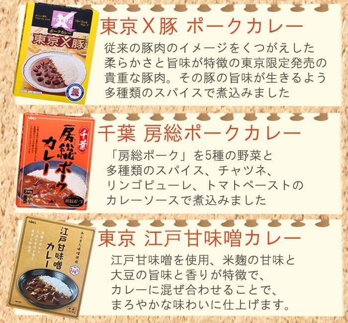 (ギフトボックス) ご当地カレー7種類セット 名物カレー レトルトカレー レトルト食品 - 自然派ストア Sakura