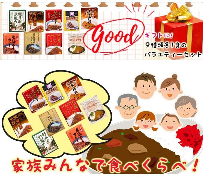 （ギフトボックス）東日本 ご当地 レトルトカレー 9種類セット 名物カレー レトルト食品 - 自然派ストア Sakura