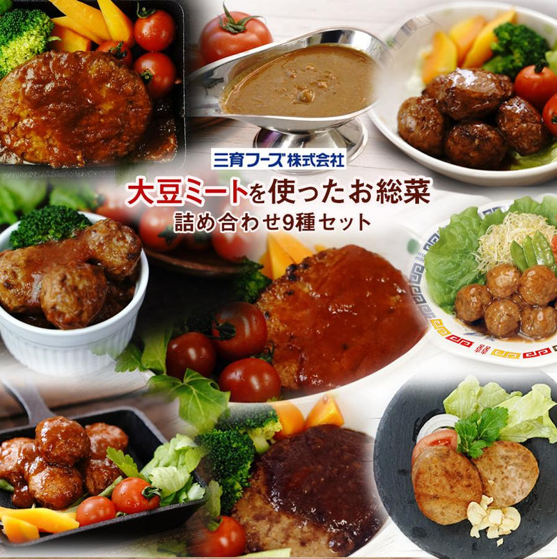 お試し9種セット　大豆ミートを使った惣菜　三育フーズ　食物性タンパク質　レトルト食品　自然派ストアSakura本店　惣菜　–