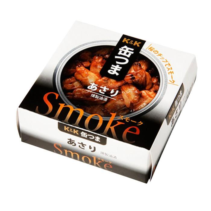 缶つま Smoke スモーク あさり (缶詰 国分 おつまみ あて ワイン 常温保存 燻製) - 自然派ストア Sakura