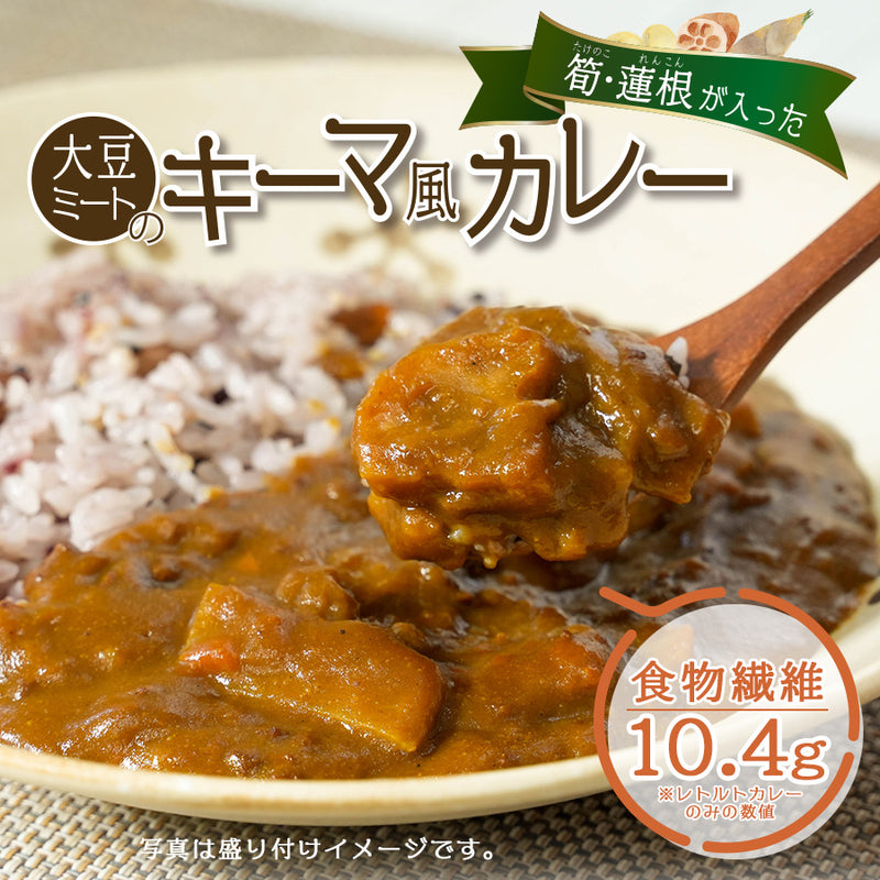 –　食物繊維豊富　ヘルシー　180ｇ　大豆ミートのキーマ風カレー　自然派ストアSakura本店