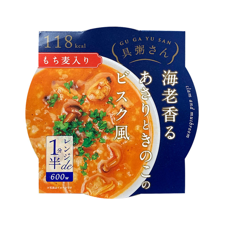 おかゆ 具粥さん 海老香るあさりときのこのビスク風250g レンジ対応 