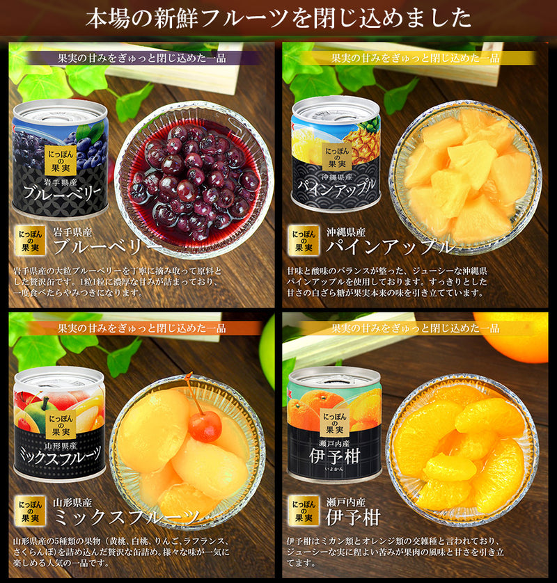 缶詰め にっぽんの缶詰め 8種類詰め合わせギフトセット（3-2）国分 フルーツ 国産